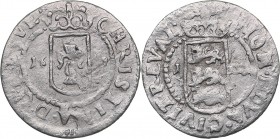 Reval 1 öre 1649 - Kristina (1632-1654)
1.23 g. VF/VF Haljak# 1285. SB# 66.