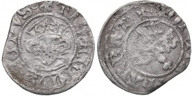 Dorpat artig 1379-1400 - Dietrich III Damerov., 1379-1400
1.00 g. VF/VF The Bishopric of Dorpat. Dietrich III Damerov., 1379-1400. Haljak# 490.