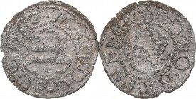 Hapsal schilling 1562 - Duke-Bishop Magnus (1560-1578)
0.64 g. XF/XF Mint luster. Rare condition. Haljak# 1562 R. Rare!