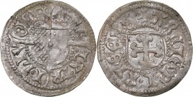 Riga schilling ND - Michael Hildebrand and Wolter von Plettenberg (1500-1509)
Archbishopric of Riga & Livonian order. 1.10 g. AU/AU Mint luster. Halj...