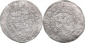 Riga Ferding 1561 (61) - Gotthard Kettler (1559-1562)
Livonian order. 2.64 g. XF/VF Haljak# 376 3R. Very rare!