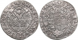 Riga Ferding 1563/2 - Wilhelm Markgraf von Brandenburg (1539-1563)
Livonian order. 2.50 g. AU/AU Mint luster. Haljak# 819 4R. var. Very rare! Re engr...