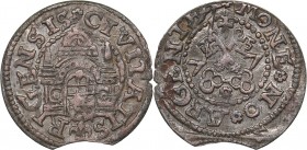 Riga Free City schilling 1577
0.96 g. UNC/AU