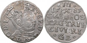 Riga 3 grosz 1585 - Stephen Batory (1576-1586)
2.14 g. VF/AU Iger R.85.1.j