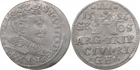 Riga 3 grosz 1596 - Sigismund III (1587-1632)
2.25 g. VF/VF In the Name of the Rulers of Poland-Lithuania in Riga. Iger R.96.1.d. Haljak# 1032.