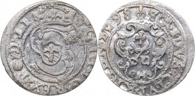 Riga solidus 1598 - Sigismund III (1587-1632)
1.22 g. UNC/UNC Mint luster. In the Name of the Rulers of Poland-Lithuania in Riga. Haljak# 1066. Kopic...