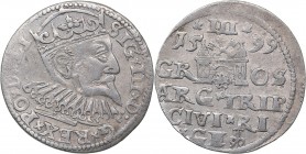 Riga 3 grosz 1599 - Sigismund III (1587-1632)
2.50 g. XF+/XF In the Name of the Rulers of Poland-Lithuania in Riga. Iger R.99.1.a Sigismund III (1587...