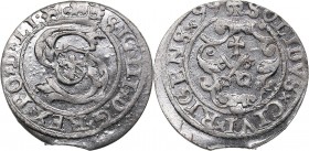 Riga solidus 1599 - Sigismund III (1587-1632)
1.18 g. UNC/UNC Mint luster. In the Name of the Rulers of Poland-Lithuania in Riga. Haljak# 1068. Kopic...