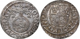 Riga 1/24 taler 1622 - Gustav II Adolf (1611-1632)
1.08 g. UNC/UNC Mint luster. In the Name of the Kings of Sweden in Riga. Haljak# 1460. SB# 10.