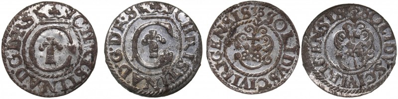 Riga Solidus 1635 - Kristina (1632-1654) (2)
Mint luster. Haljak# 1511 var.