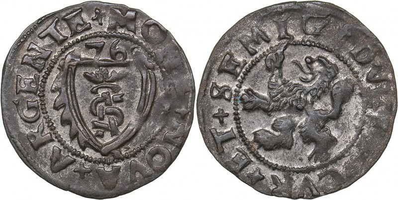 Courland Schlling 1576 - Gothard Kettler (1562-1587)
1.03 g. UNC/UNC