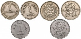 Estonia 1 mark 1922, 1924, 1926
1922, 1924, 1926
