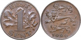 Estonia 1 sent 1929
1.90 g. UNC/UNC Mint luster. KM# 10