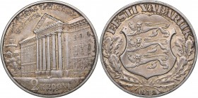 Estonia 2 krooni 1932
11.98 g. XF/XF KM# 13. University of Tartu.