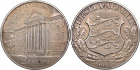 Estonia 2 krooni 1932
11.95 g. AU/AU KM# 13. Mint luster. University of Tartu.