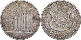 Estonia 2 krooni 1932
11.87 g. XF-/XF KM# 13. University of Tartu.