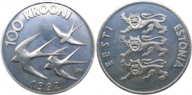 Estonia 100 krooni 1992
23.94 g. Ag. Prooflike.