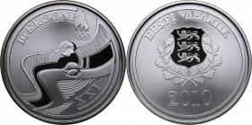 Estonia 10 krooni 2010 - Olympics
28.28 g. PROOF. Box and certificate.