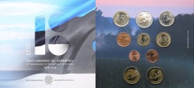 Estonia euro coins set 2018 100th Anniversary of The Republic of Estonia
BU