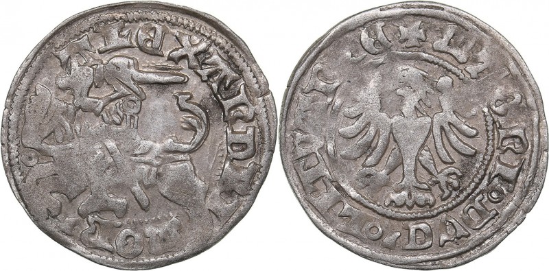 Lithuania 1/2 grosz ND - Alexander Jagiellon (1492-1506)
1.43 g. XF/XF Ivanausk...