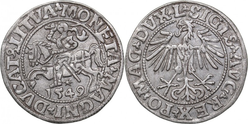 Lithuania 1/2 grosz 1549 - Sigismund II Augustus (1545-1572)
1.10 g. AU/AU Ivan...