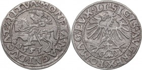 Lithuania 1/2 grosz 1553 - Sigismund II Augustus (1545-1572)
1.09 g. VF+/VF+ Ivanauskas# 4SA49-16.