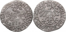 Lithuania 1/2 grosz 1558 - Sigismund II Augustus (1545-1572)
1.02 g. XF/AU Ivanauskas# 4SA224-24 R. Rare!