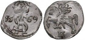 Lithuania 2 denars 1569 - Sigismund II Augustus (1545-1572)
0.59 g. AU/AU Mint luster. Kopicki# 3230.