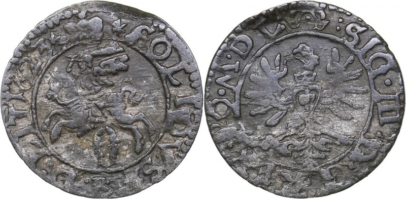 Lithuania solidus 1623 - Sigismund III (1587-1632)
0.46 g. F+/F+ Ivanauskas# 2S...