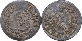 Lithuania - Łobżenica ternak 1624 - Sigismund III (1587-1632)
0.44 g. XF/AU Mint luster. Rare condition! Kopicki# 7882 R3. Very rare!