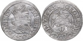 Lithuania - Wilno Grosz 1625 - Sigismund III (1587-1632)
1.06 g. XF+/AU Mint luster. Kopicki 3501. Ivanauskas# 3SV141-36 R. Rare!
