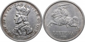 Lithuania 10 litu 1936
17.87 g. XF/XF TMint luster. KM# 83.