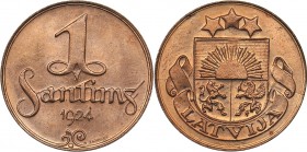 Latvia 1 santims 1924
1.76 g. UNC/UNC Mint luster. KM# 1