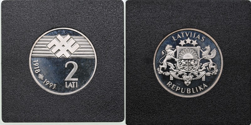 Latvia 2 lati 1993
PROOF. Box. Latvia - 75.