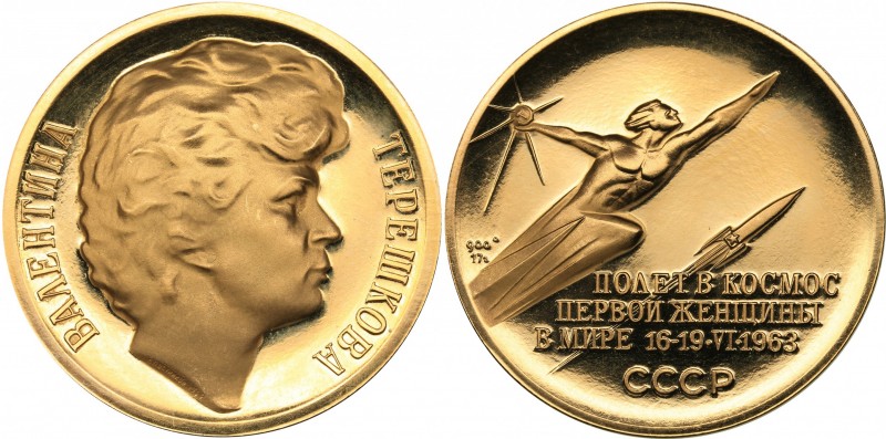 Russia - USSR medal Valentina Tereshkova.
Flying into space of the first woman ...