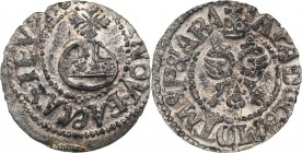 Russia Chekh 1686
0.83 g. AU/AU Sev.# 8. Sevsk mint. Sophia, Regent for Ivan and Peter., 1682-1689. Rare!