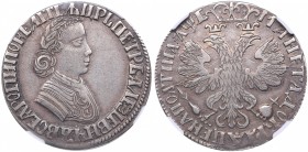 Russia Poltina 1705 NGC XF 45
TOP POP, only. Very rare condition. Bitkin# 545 R. Very rare! Peter I 1699-1725)