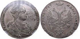 Russia Rouble 1727 NGC AU Details
Mint luster. Beautiful natural patina. Very rare condition. Bitkin# 48. Catherine I (1725-1727)