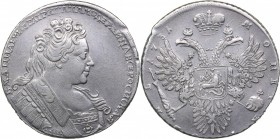 Russia Rouble 1731
25.57 g. XF-/XF+ Bitkin# 40. Iljin 3 roubles. Petrov 2.75 roubles. Anna Ivanovna (1730-1740)