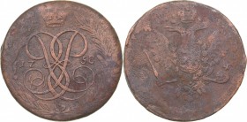Russia 5 kopecks 1758
52.01 g. F/F Bitkin# 438. Elizabeth (1741-1762)