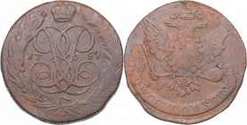 Russia 5 kopecks 1759
61.56 g. F/F Bitkin# 439. Elizabeth (1741-1762)