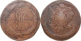 Russia 5 kopecks 1763 ММ
42.56 g. F/F Bitkin# 521. Catherine II (1762-1796)