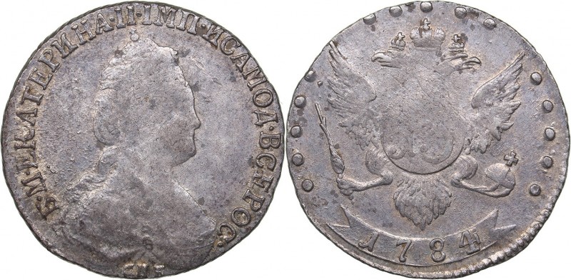 Russia 15 kopecks 1784 СПБ
3.25 g. AU/AU Mint luster. Rare condition! Bitkin# 4...