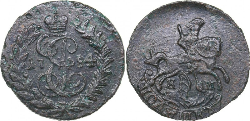 Russia Polushka 1784 КМ
2.84 g. VF/VF Bitkin# 839 R1. Iljin 3 roubles. Petrov 2...