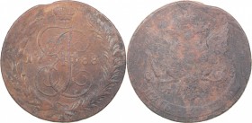 Russia 5 kopecks 1788 СПМ
49.04 g. F/F Bitkin# 572 R1. Very rare! Catherine II (1762-1796)