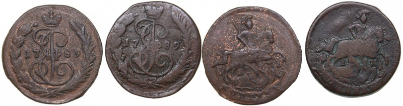 Russia Denga 1789 ЕМ (2)
Bitkin# 731. Catherine II (1762-1796)