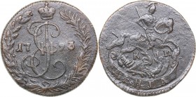 Russia Denga 1793 КМ
5.70 g. VF/VF Bitkin# 832 R. Rare! Catherine II (1762-1796)