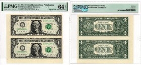 USA 1 dollar 2013 PMG 64 EPQ
Fr# 3002-C