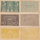 Estonia 5, 10, 20 penni 1919
F-VF