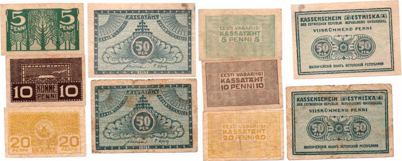 Estonia lot of paper money (5)
VF-XF